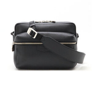 Louis Vuitton Taiga Messenger Shoulder Bag Ardoise Black